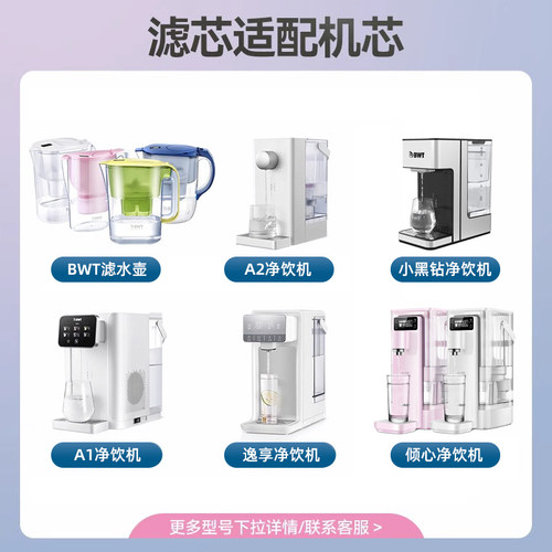 德国bwt净水壶滤芯倍世过滤水壶净水器原装进口镁离子滤芯6只装 - 图3