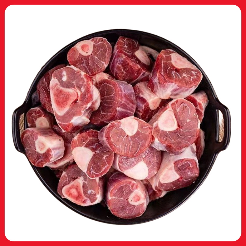 清真新鲜原切整羊小腿块山东生羊肉烤羊腿羊腱炖羊排生鲜冷冻食材 - 图3