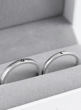 纯银情侣日韩免费刻字