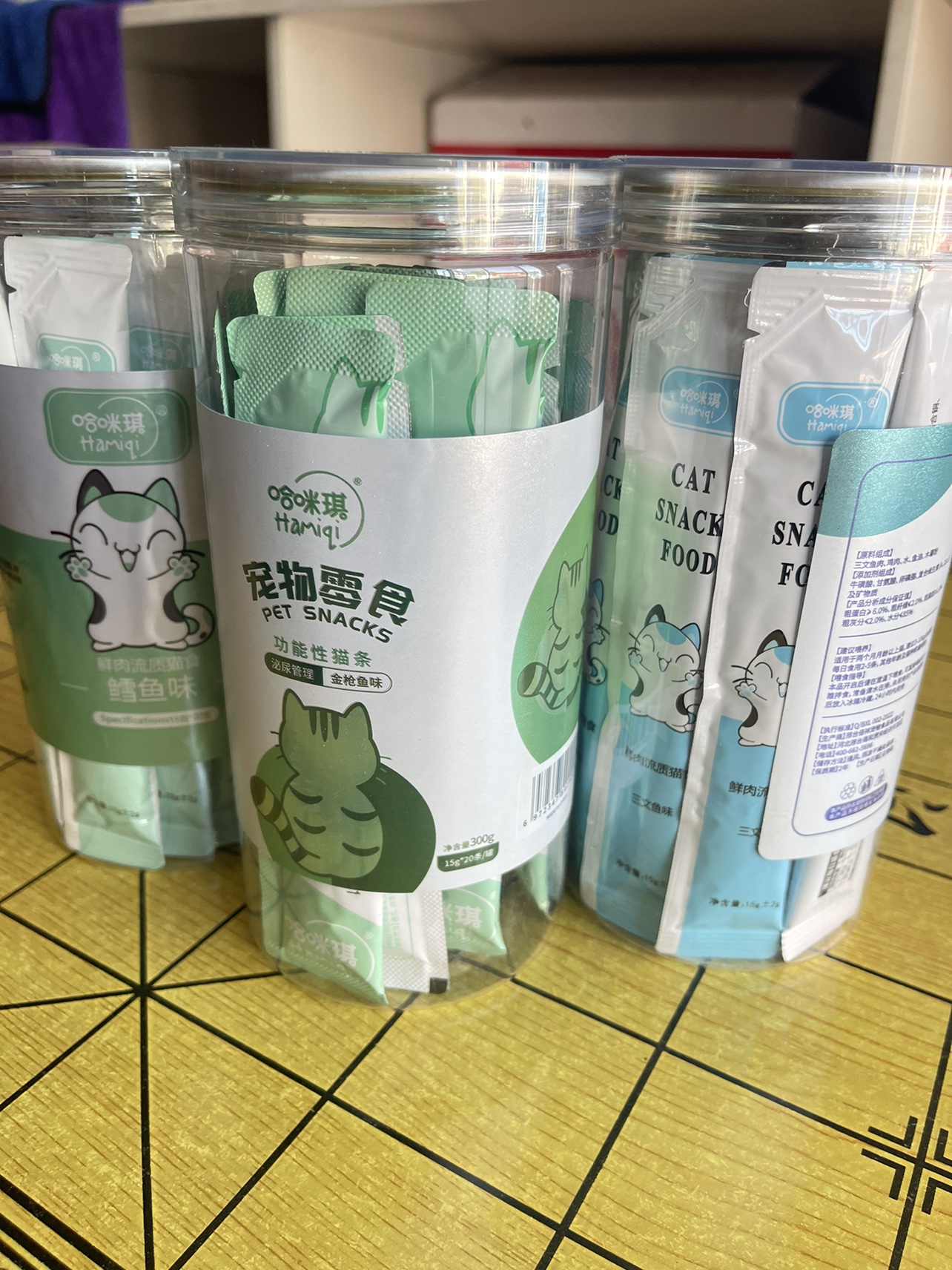 哈咪琪猫条猫咪零食猫条适口性好金枪鱼鳕鱼三文鱼三种口味有营养-图0