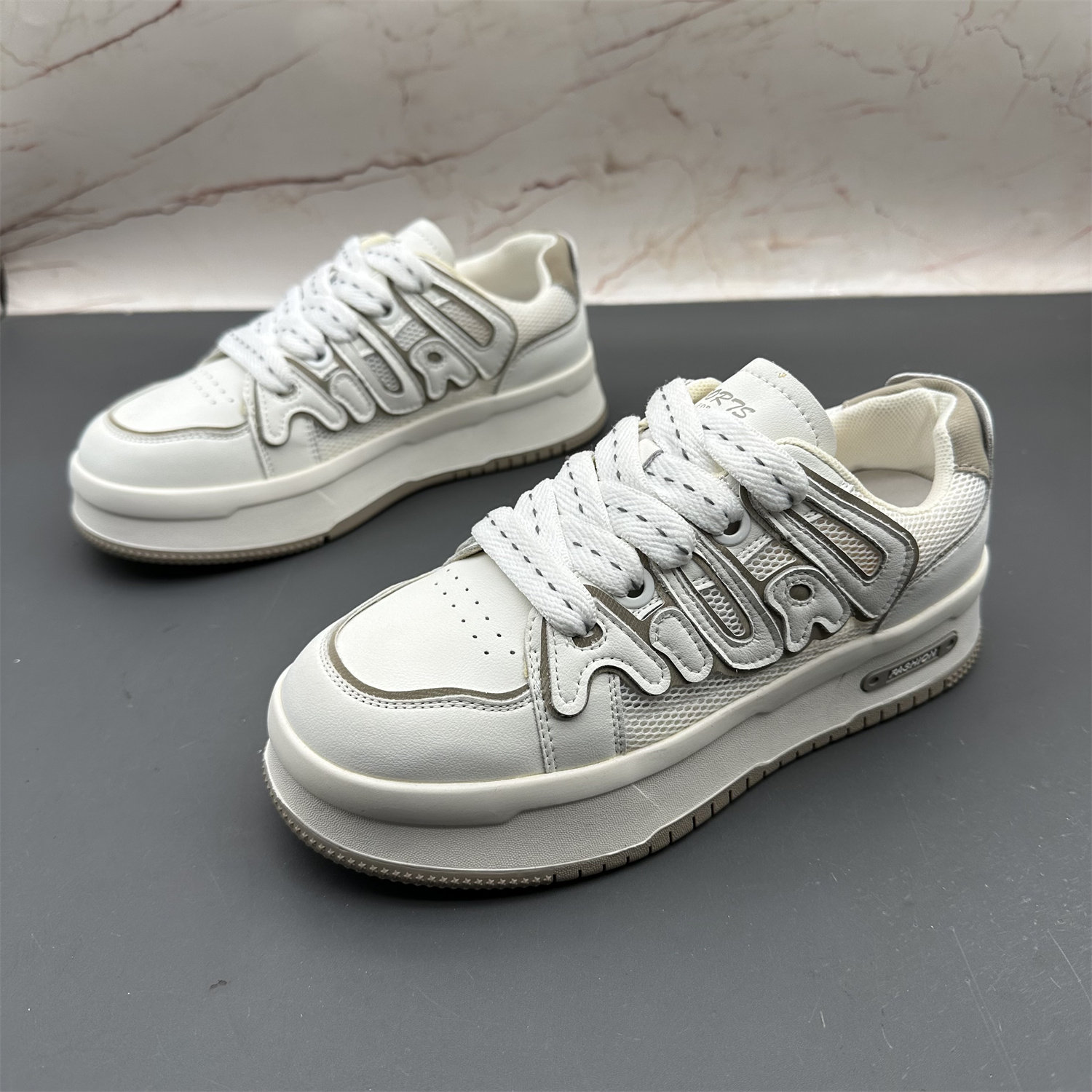 断码撤柜处理女鞋新款圆头系带网纱百搭松糕底休闲百搭运动单鞋,淘宝优惠券,粉丝福利购,淘宝优惠卷