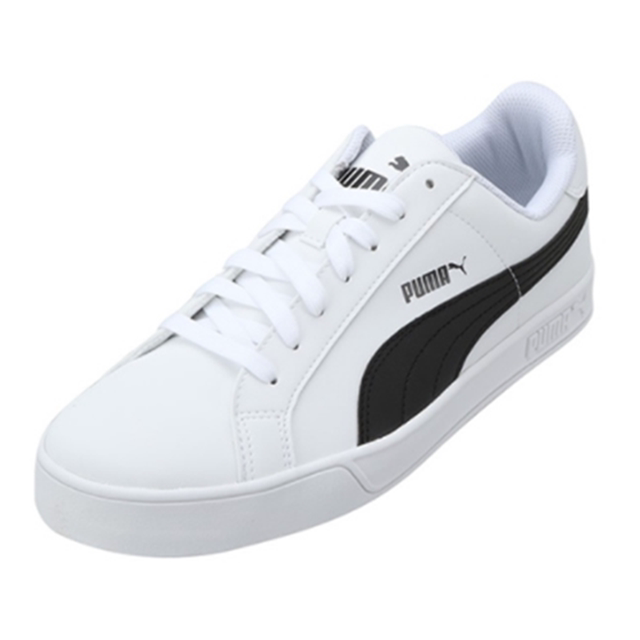 white pure white vulc couple Puma small 