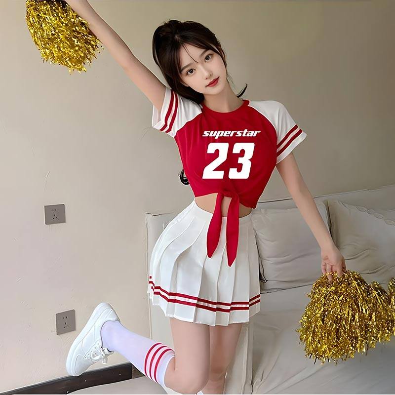 学院风运动会开幕式拉拉队服装女团打歌服学生啦啦操健美操演出服,淘宝优惠券,粉丝福利购,淘宝优惠卷