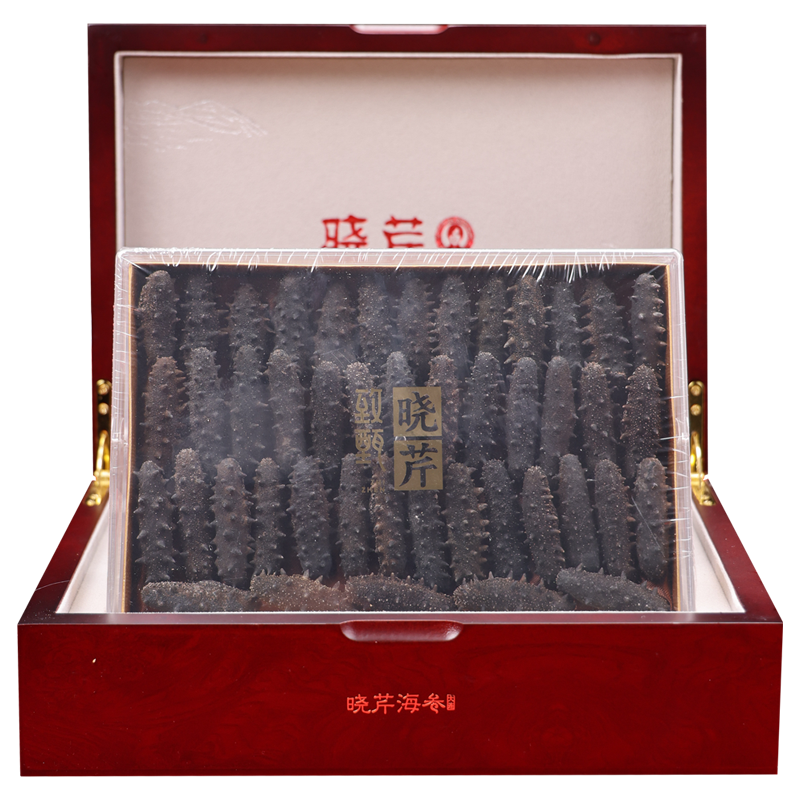晓芹旗舰店晓芹淡干海参 大连海参 海参干货 41-50头 250g  海参礼盒3