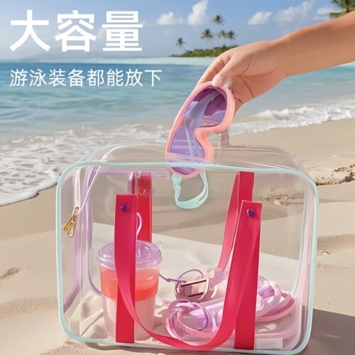 游泳收纳果冻包干湿分离防水专用装备大容量洗漱运动健身泳衣手提 - 图0