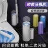 Disposable toilet brush for household use without blind spots