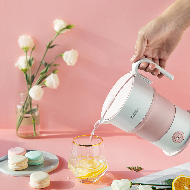 苏泊尔天居专卖店苏泊尔折叠水壶便携式烧水壶旅游便携小型迷你保温旅行电热水壶3