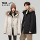 Yaya new mountain series large fur collar down jackets for men and women