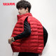 Duck, duck down vest male 2023 winter new light, light slim -fitting light -fitting short warming sports jacket