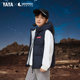 Duck down jacket vest hooded warmth