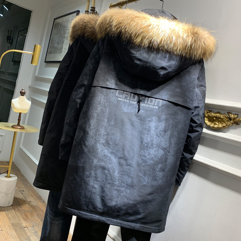 鸭鸭2020新款国潮男中长款羽绒服 鸭鸭羽绒服