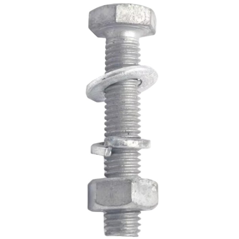 百钢8.8级热镀锌外六角螺丝螺母垫片套装热浸锌铁塔螺栓M6M8M10-M,淘宝优惠券,粉丝福利购,淘宝优惠卷