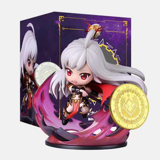 dnf光环DNF女鬼剑帝镜花水月光环GSC粘土人限定武器装扮CDK手办模型序列