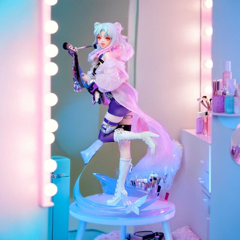 dnf光环DNF地下城光环奶弓聆风缪斯手办手办模型旅人限定光环全职业通用