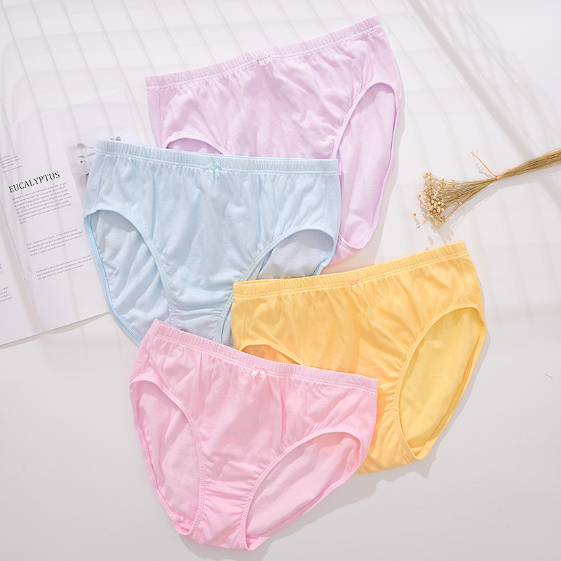 蝶安芬纯棉内裤女高腰大码收腹舒适碎花100%全棉女生宽松三角短裤,淘宝优惠券,粉丝福利购,淘宝优惠卷