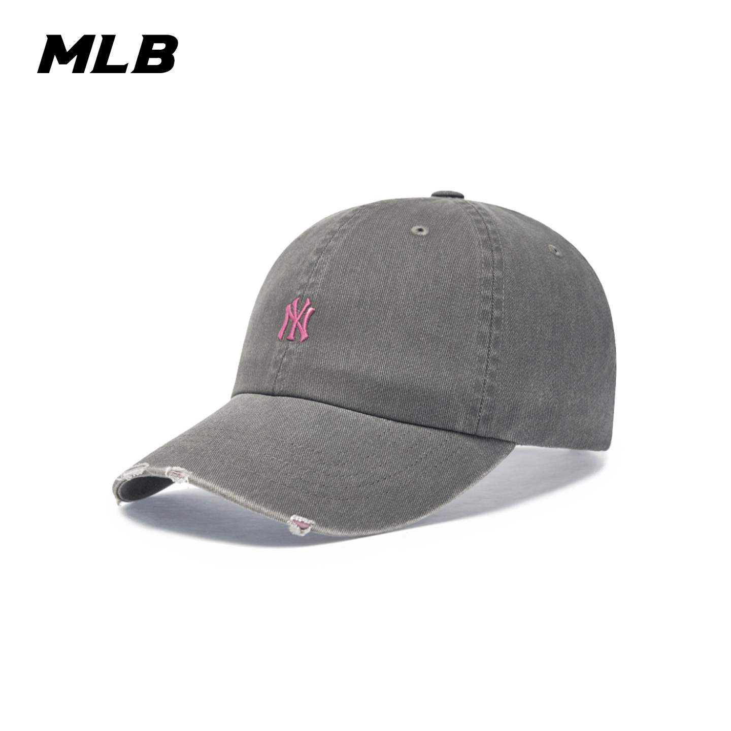 韩国MLB专柜正品男女破洞百搭显脸小迷你复古软顶棒球帽春季新款