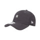 NewEra Korean genuine New Era NY small standard Yankees dark gray soft-top caps for men and women MLB baseball caps