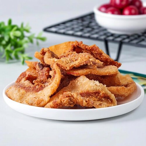 新鲜香酥猪油渣炒菜用饺子包子馅下酒菜猪肉粕干脂渣湖南醴陵特产 - 图3