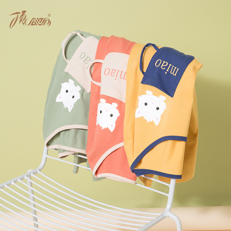 顶瓜瓜品牌旗舰店顶瓜瓜睡衣女夏纯棉薄款短袖七分裤新可爱卡通宽松学生家居服套装3