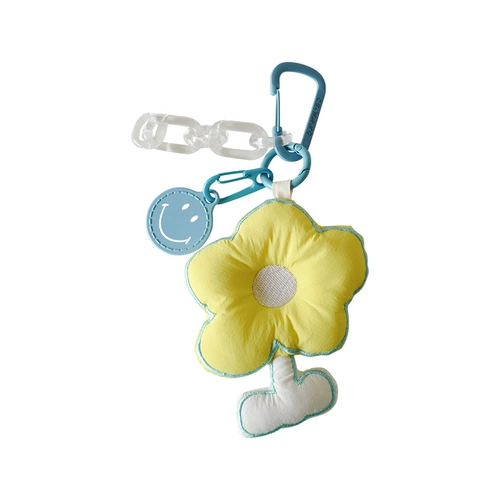 Ткань, милый брелок, брендовый изысканный аксессуар на рюкзак, в цветочек