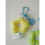 Ткань, милый брелок, брендовый изысканный аксессуар на рюкзак, в цветочек