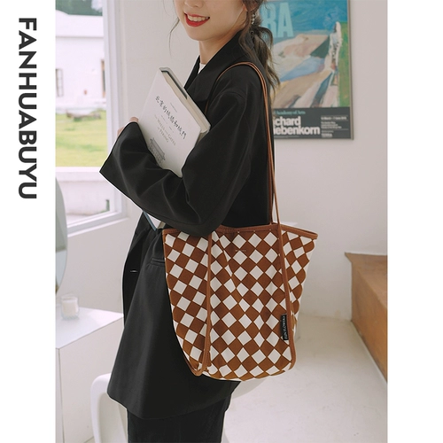 Шахматы, универсальная сумка на одно плечо, портативный тканевый мешок для школьников