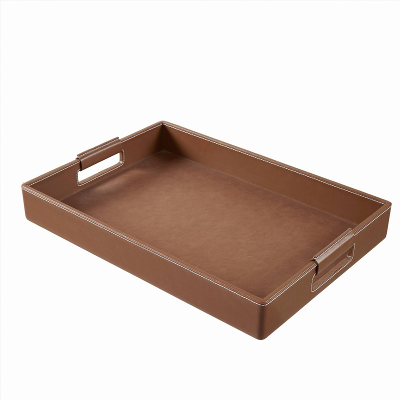 HarborHouse美式家居书房客厅桌面收纳盘整理纸巾盒皮质Pete,淘宝优惠券,粉丝福利购,淘宝优惠卷