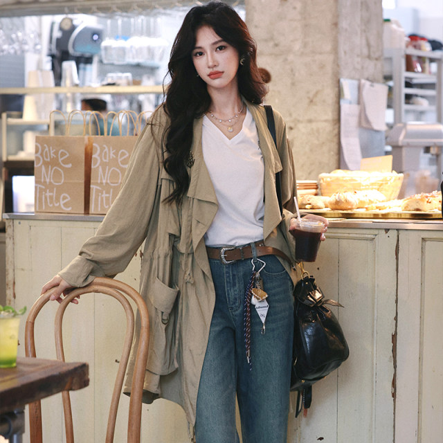 Pure cotton slimming TAZure V-neck short sleeves