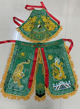 乩童袍热卖新款五营跳童服饰金葱龙虎袍关公衣哪吒三太子双龙服饰
