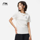 Li Ning women's printed T-shirt pure cotton short sleeves