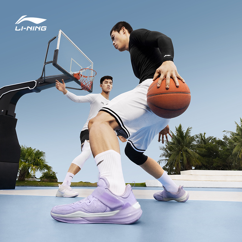 李宁篮球鞋透气防滑男款低帮男鞋 李宁网店篮球鞋