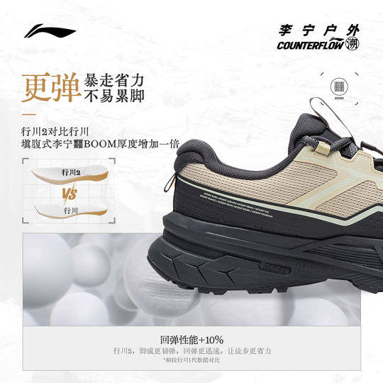 Li Ning Outdoor CF Retrospective Sichuan 2 Men's and Women's Hiking Shoes