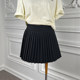 Ding Nini's homemade A-line white pleated skirt skirt