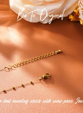 【柏荼】铜 原创轻奢设计 WX0299项链·中长