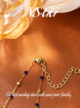 【INS · GG】晶   蓝眸孔雀轻奢 LX3027 项链·中长