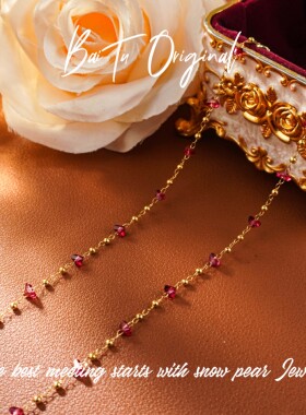 钛钢仿水晶项链 【柏荼】铜·轻奢手工 WX0442项链·中长