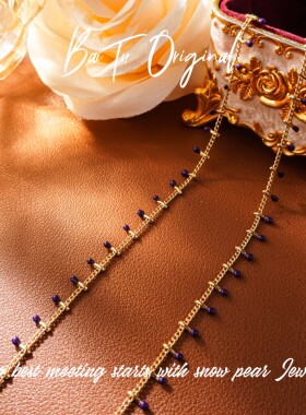 铜合金珐琅项链 【柏荼】  轻奢手工 WX0474项链·中长