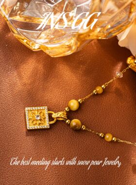 【INS · GG】钢   金虎克罗 轻奢 LX3007 项链·短款