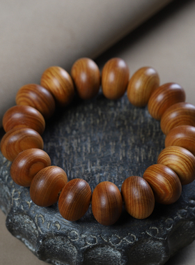 太行陈化料崖柏手串黑油老料佛珠