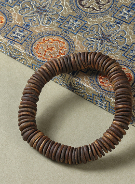 达拉干沉香随型药片珠文玩手链