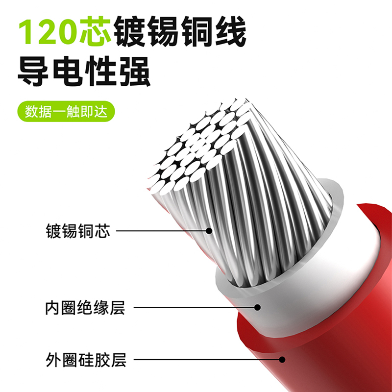 洛韦镀金万用表表笔可拆卸探针20A特尖通用型硅胶线万能表测试笔