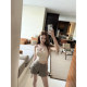 Lin You Isabe* mar** ໂສ້ງຂາສັ້ນ camisole ທີ່ສວຍງາມ ແລະສະຫງ່າງາມ