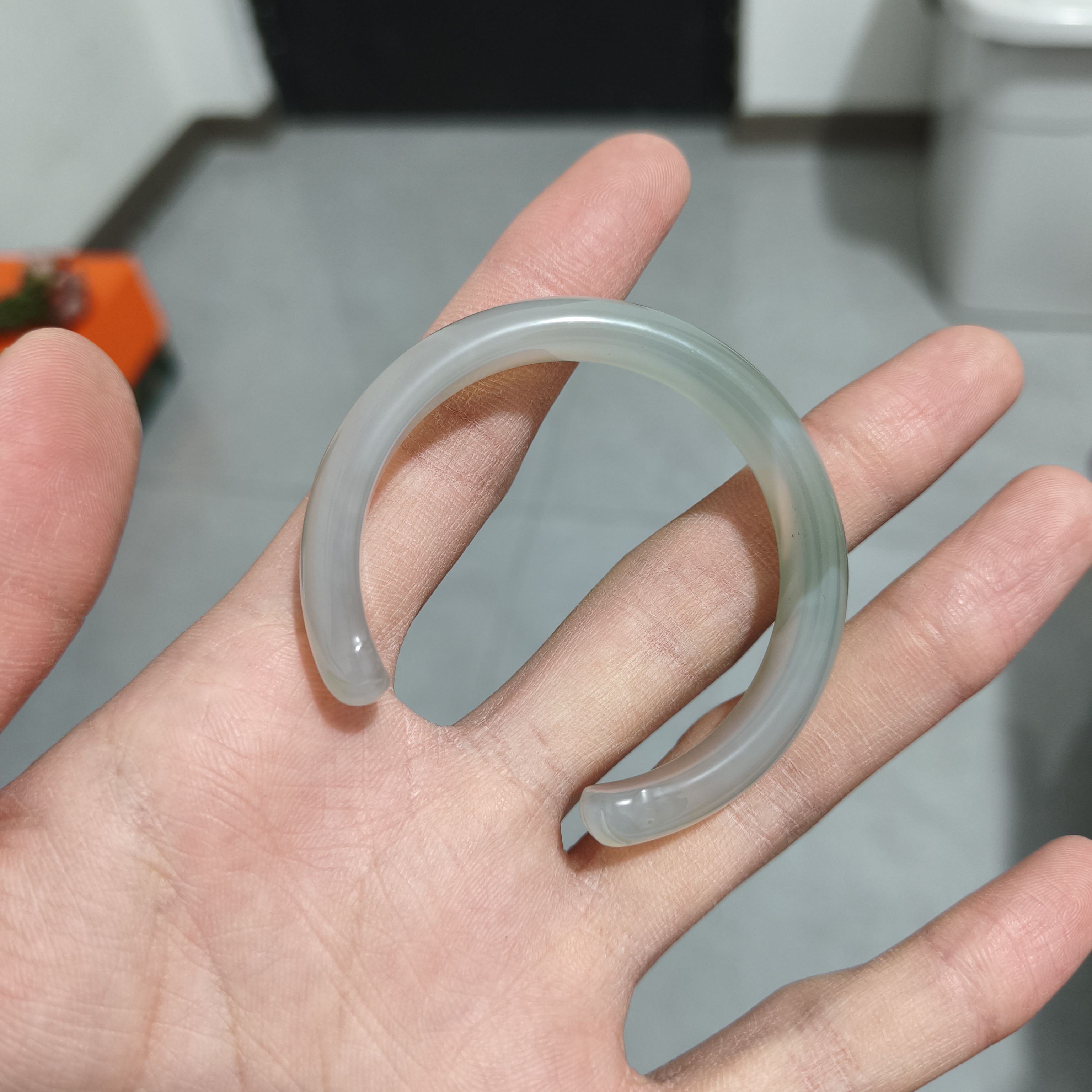 50圈口玛瑙手镯一条k108 - 图0