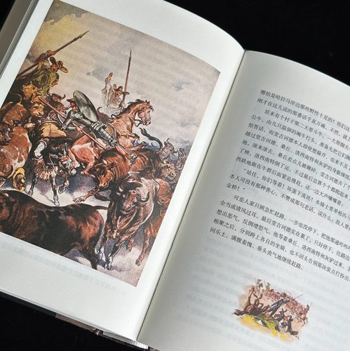 【赠藏书票】后浪正版现货 堂吉诃德插图珍藏版全2册 董燕生译本 西方文学奠基巨著唐吉诃德 布面精装全彩插图 外国文学世界名著 - 图2