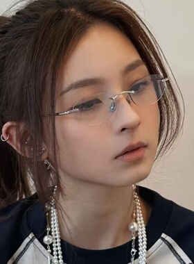 2026新款无框切边多边形太阳镜女个性高级感镶钻装饰墨镜时尚潮流