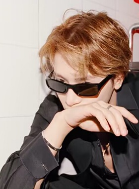 王嘉尔同款猫眼墨镜男士痞帅高级感复古个性偏光防紫外线太阳眼镜