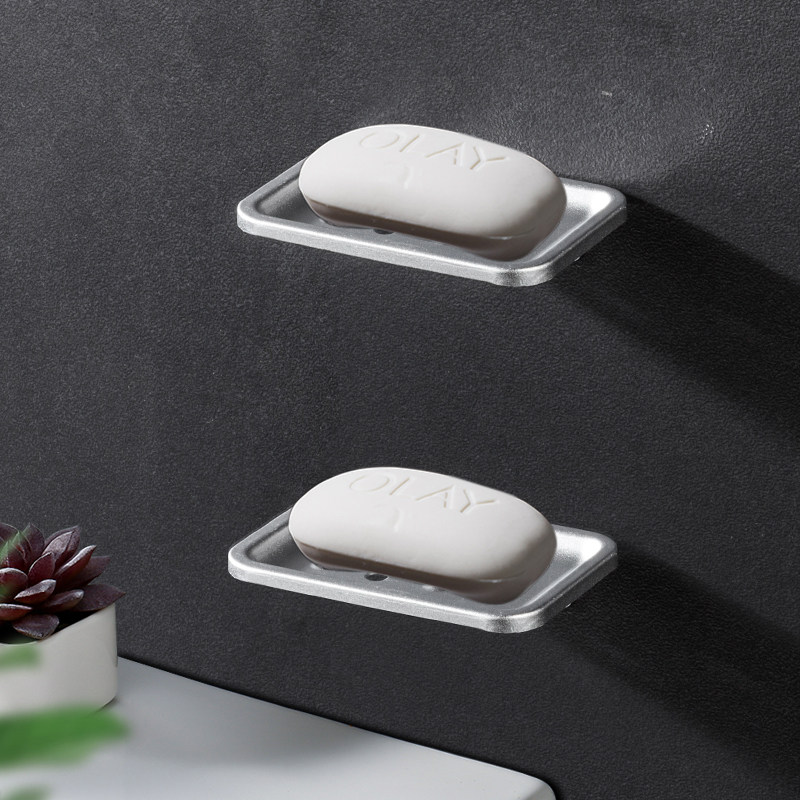 浴室皂网免打孔太空铝免钉肥皂盒香皂盒沥水盒洗手间不锈钢皂碟,淘宝优惠券,粉丝福利购,淘宝优惠卷