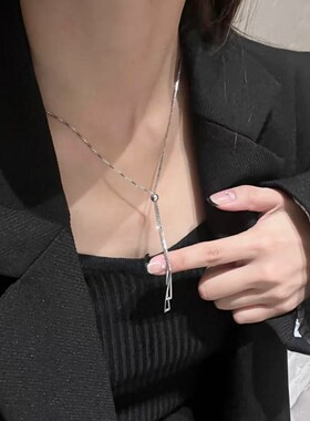 几何三角项炼女潮秋冬感长