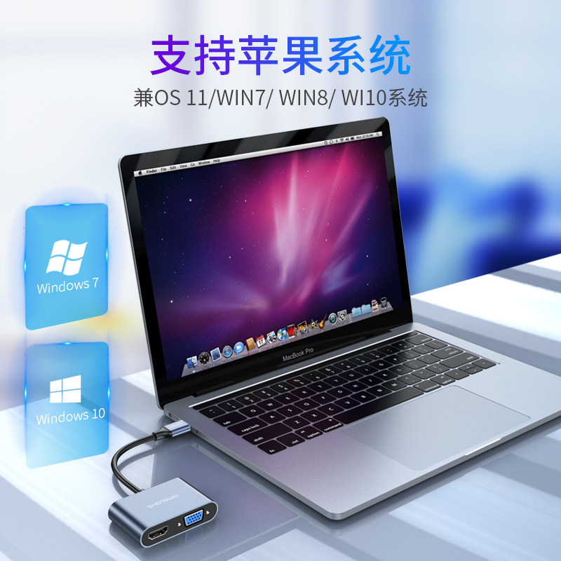 胜为USB3.0转HDMI转换器VGA多接口高清连接线显示器笔记本电脑投影仪电视外接显卡多功能转接头拓展坞扩展器,淘宝优惠券,粉丝福利购,淘宝优惠卷