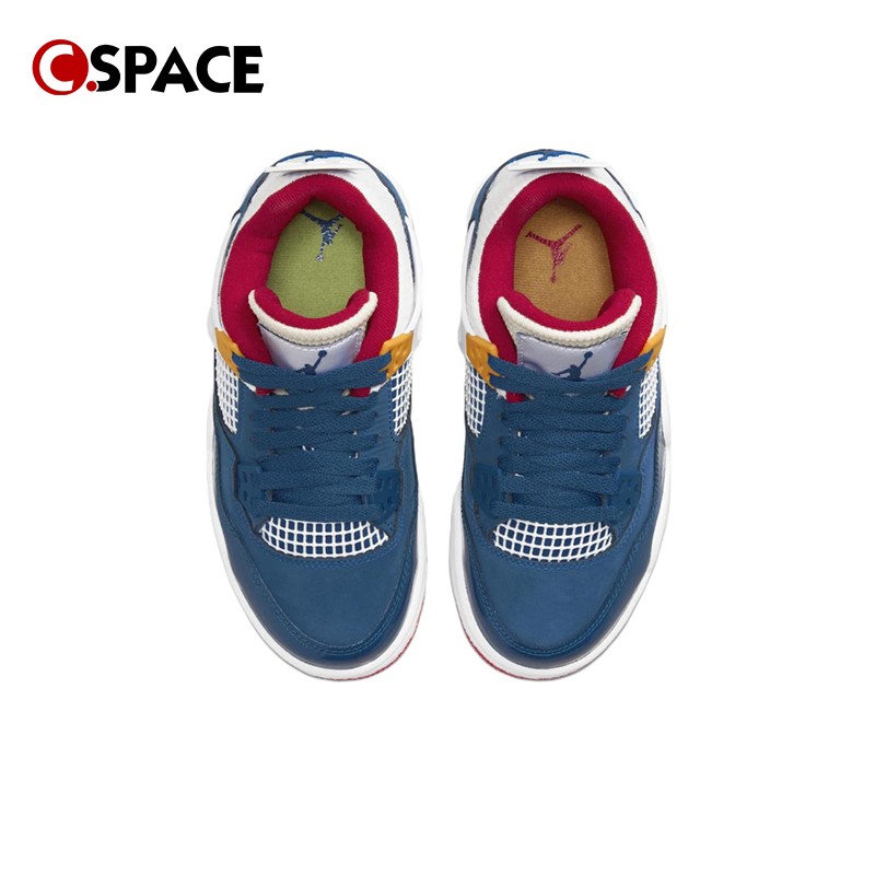 Cspace Air Jordan 4 (GS) AJ4蓝白红复古篮球鞋DR6952-400 - 图1